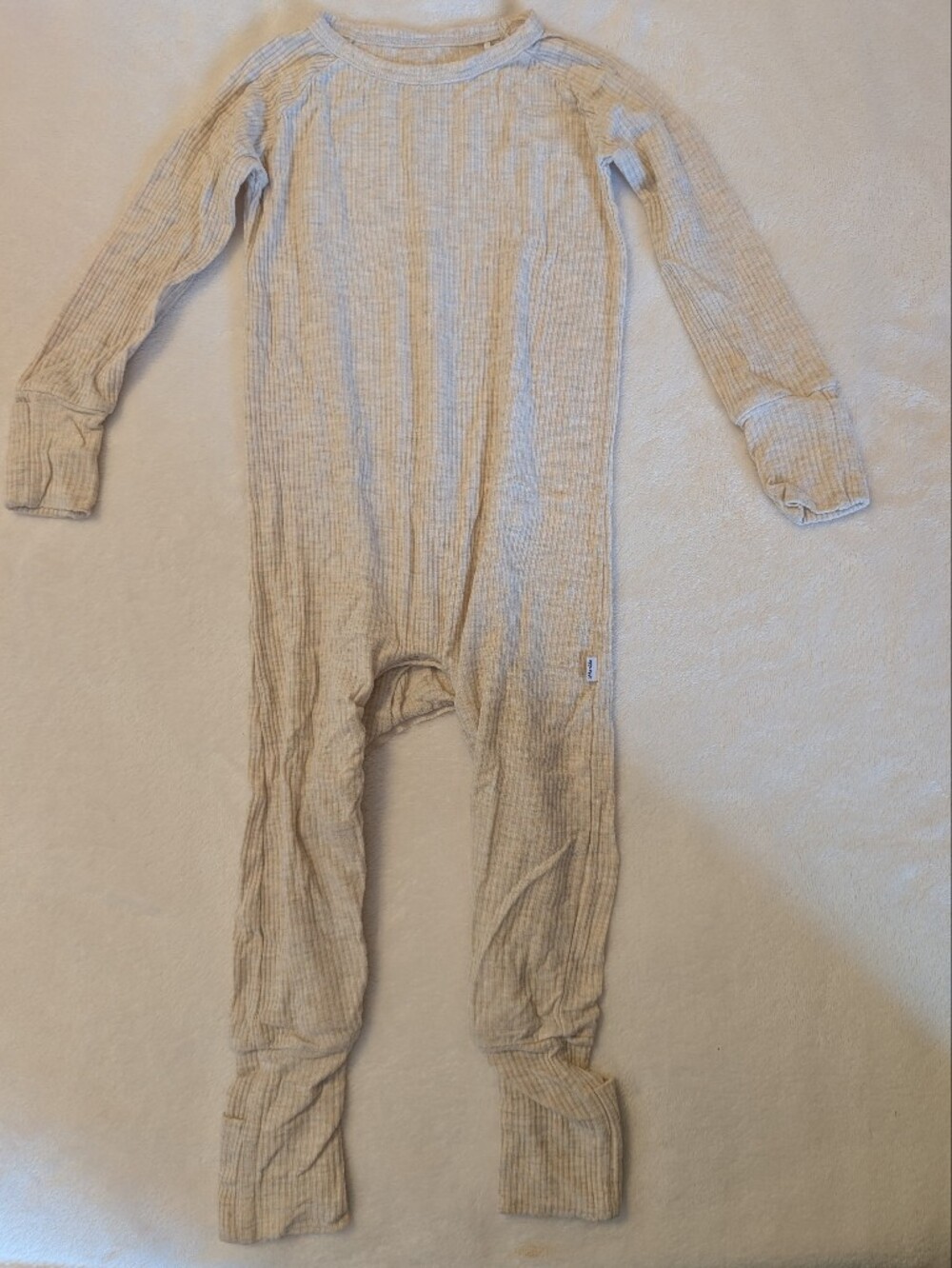 Little Sleepies Ribbed Crescent Zippy
